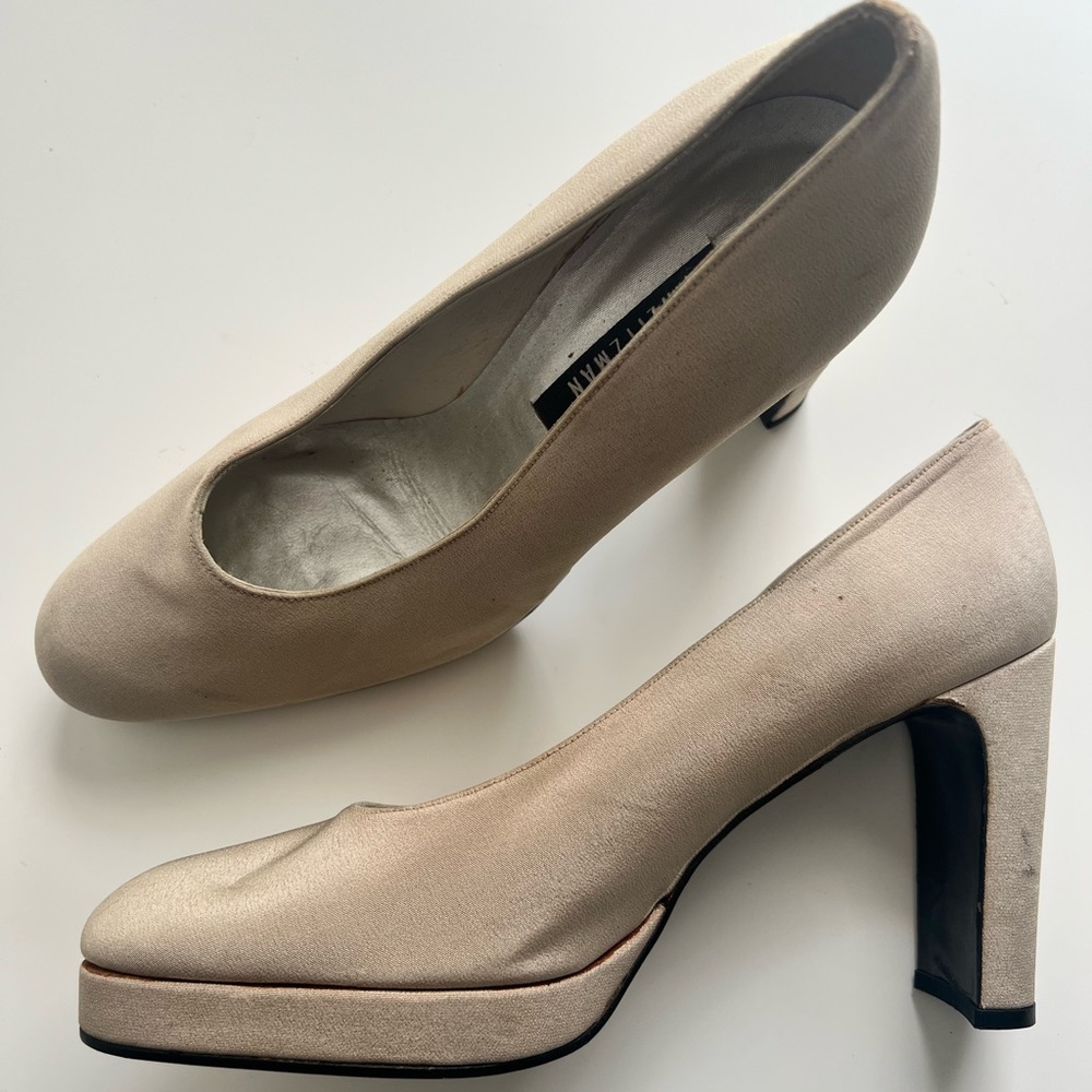 STUART WEITZMAN 4” Tan Pump Size 11